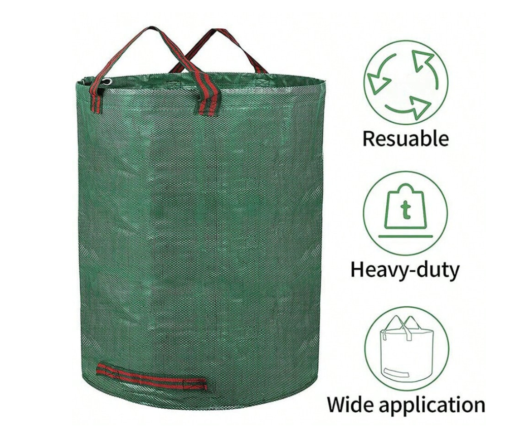 Re-usable 60L or 272L garden leaf collection bag