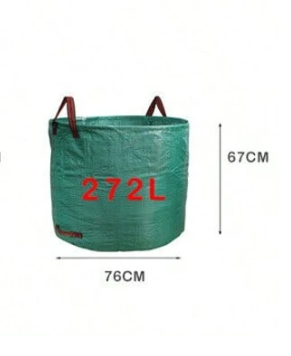 Re-usable 60L or 272L garden leaf collection bag
