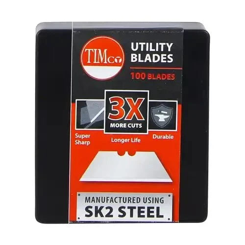 Utility Knife Blades 100 Pack