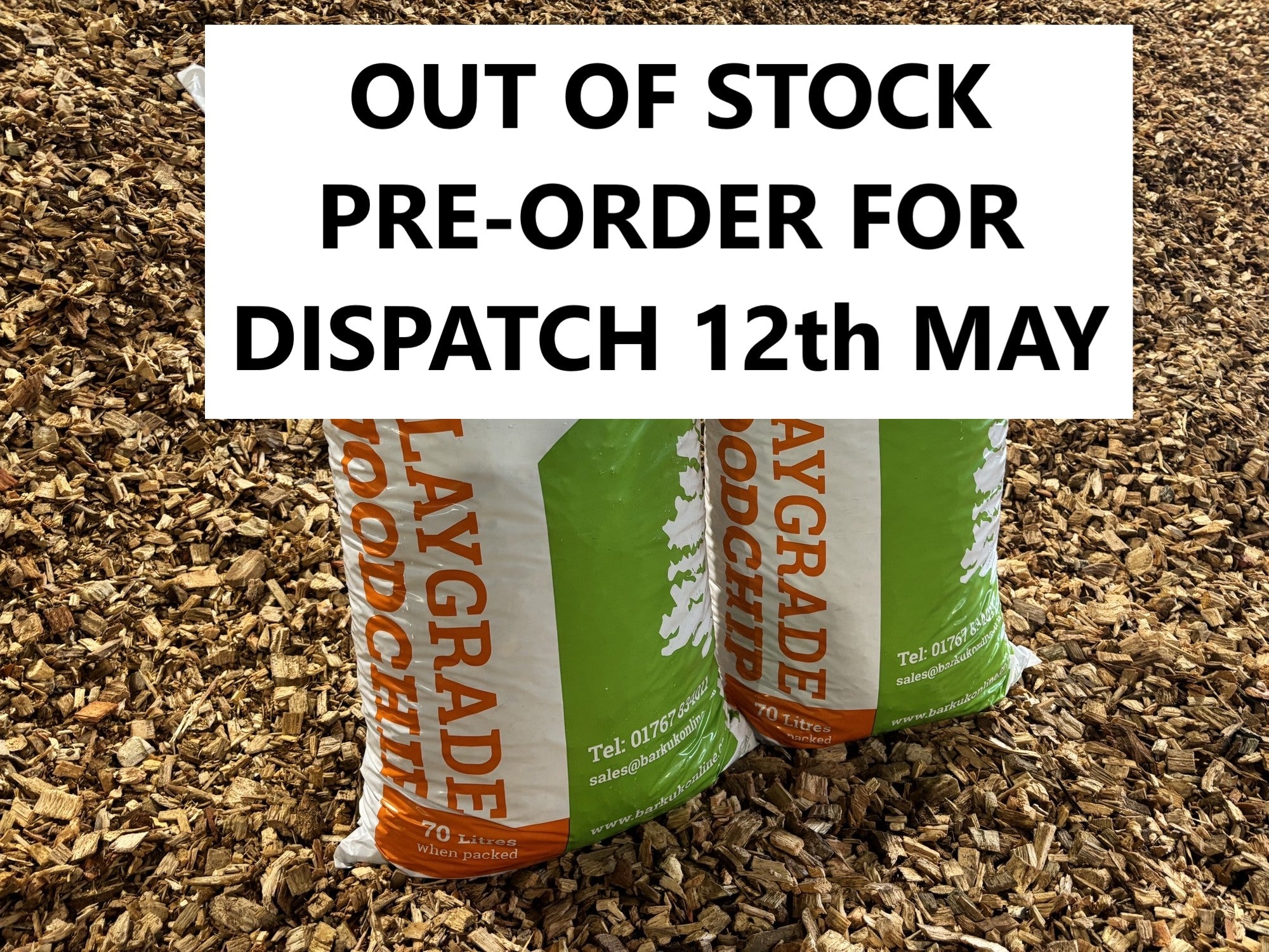 Play Grade Hardwood Chip 70 litre bag