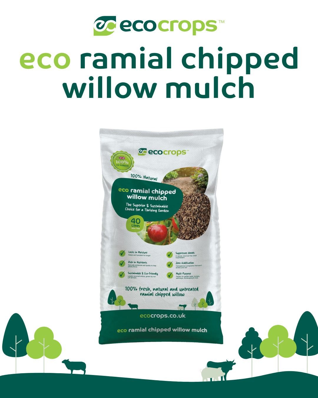Eco Ramial Mulch 40L bag