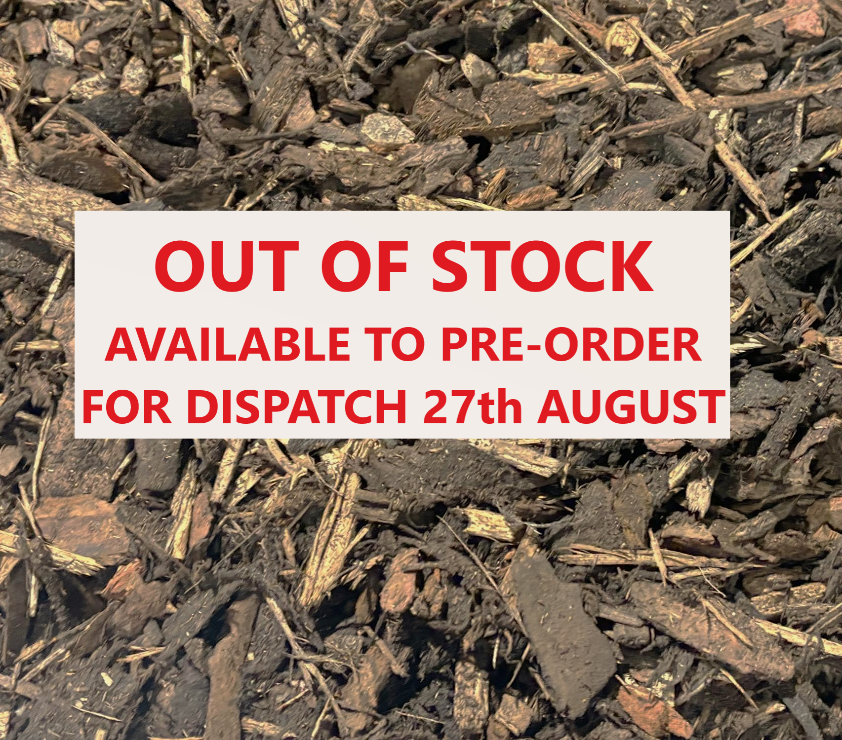 Ornamental Bark Chips approx 1000L bulk bag