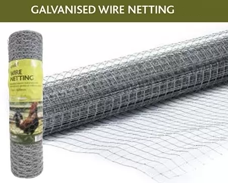 Galvanised Chicken Wire Netting 50mm x 600mm x 50m